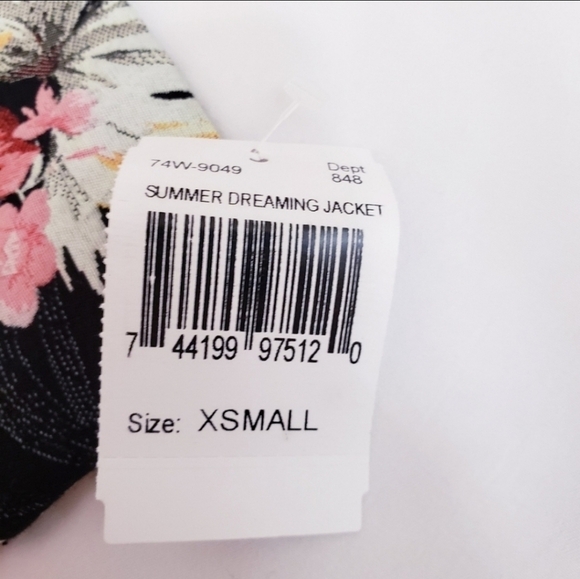 NWT Blank NYC Floral Embroidery Boho Summer Dreaming Jacket - Picture 10 of 11